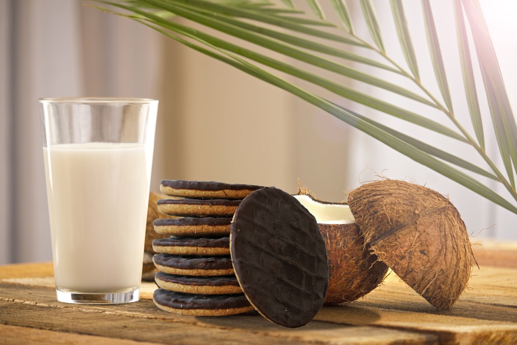 Koekjes Kokosnoot met Pure Chocolade