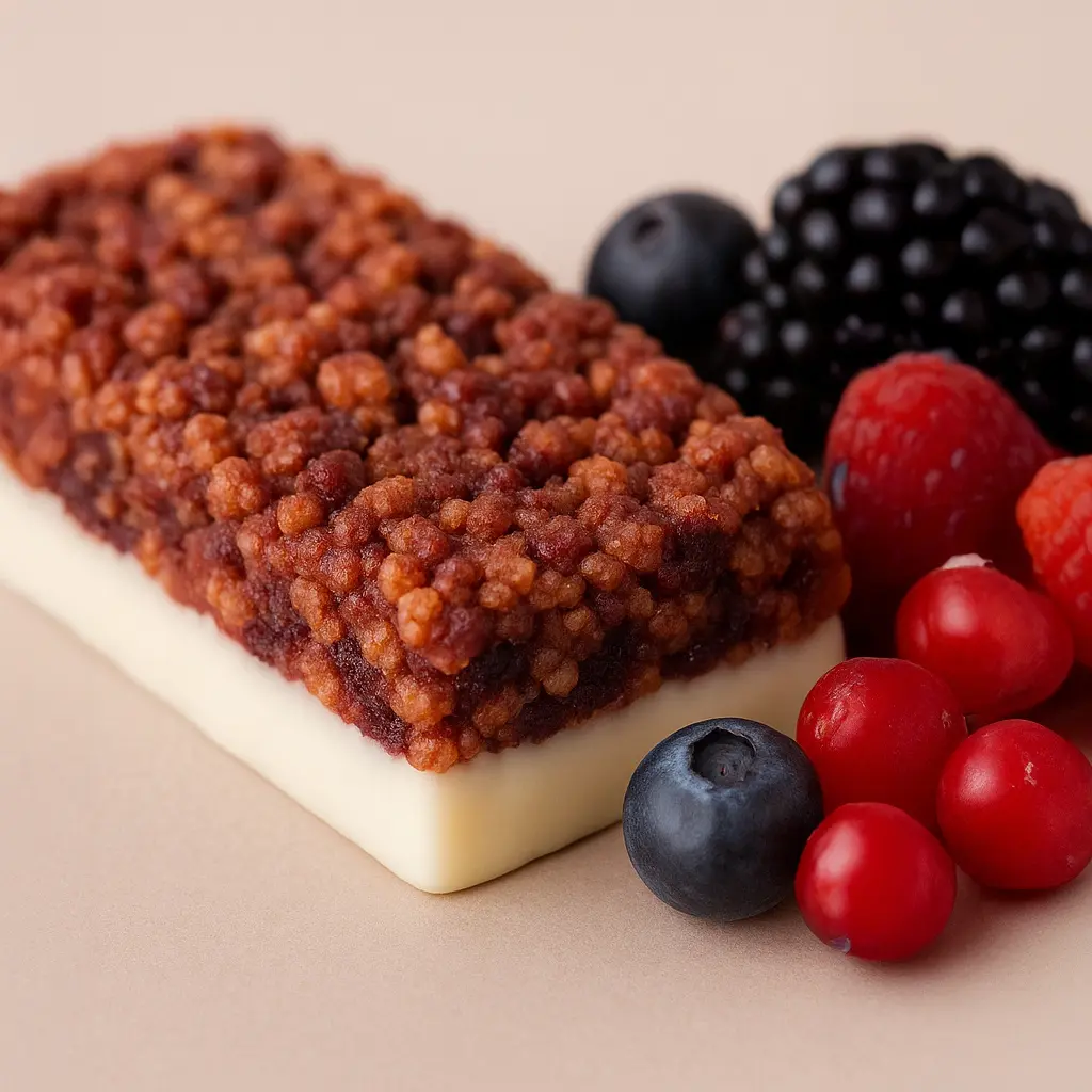 Reep Witte Chocolade met Rood Fruit