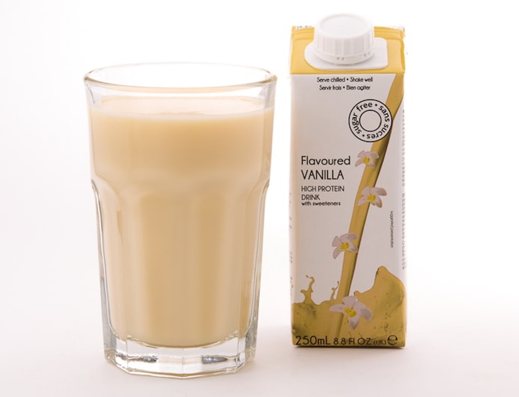 Getränk mit Vanillegeschmack