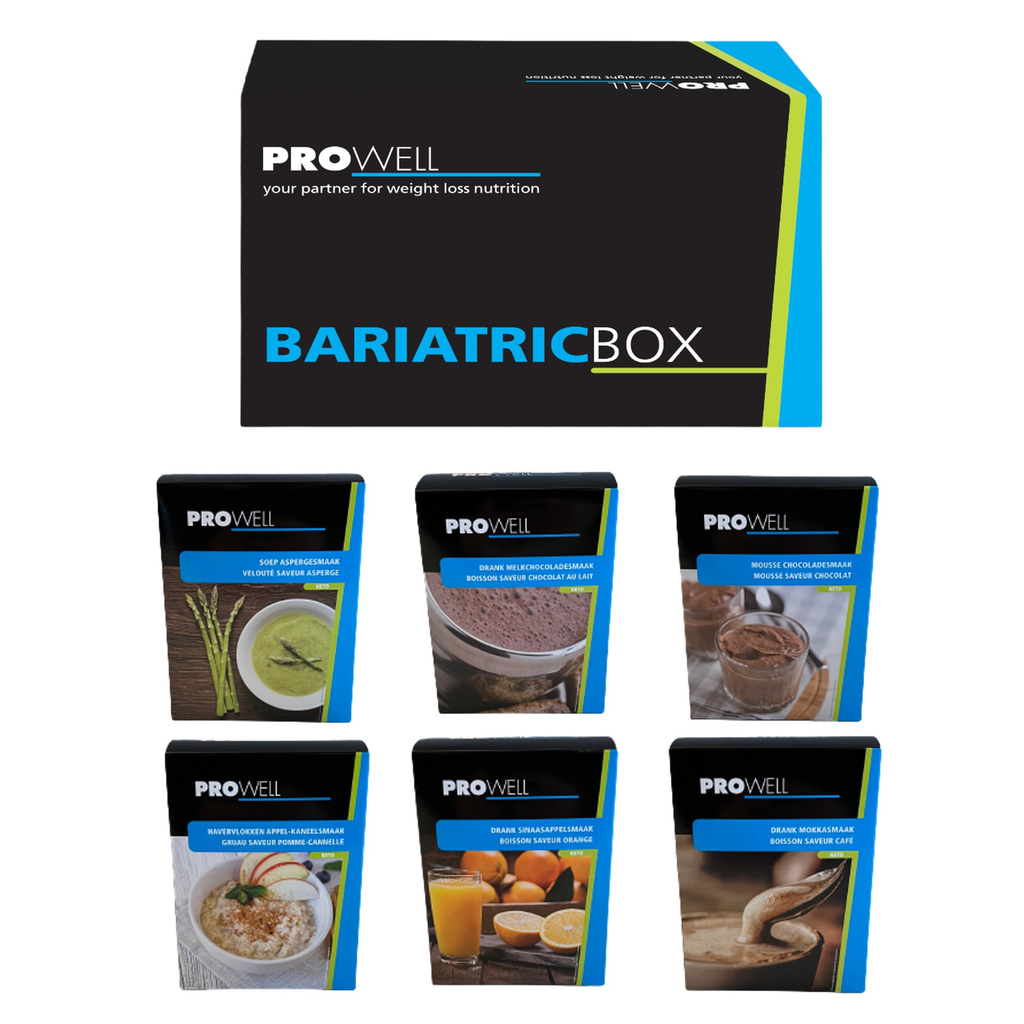 Bariatric Box + 6 Geschmacksrichtungen Ihrer Wahl