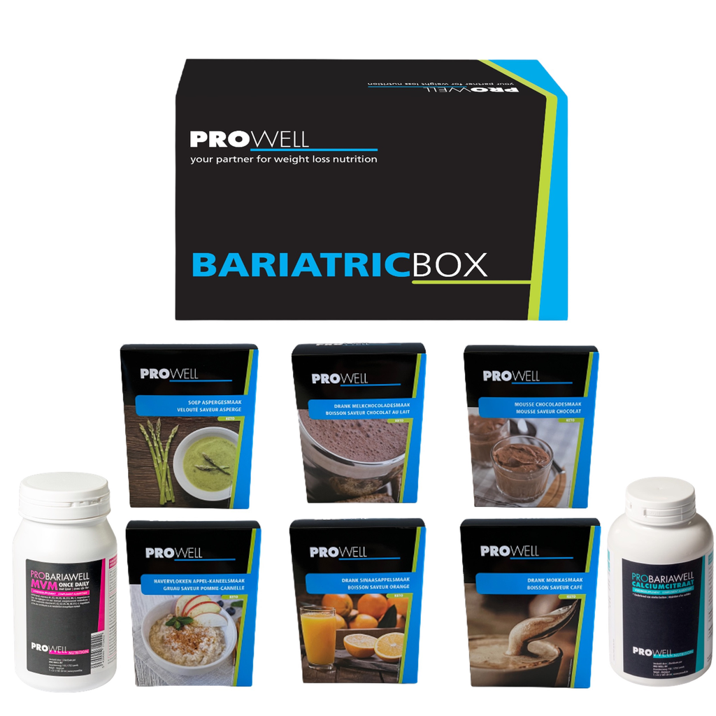 Bariatricbox + 6 smaken naar keuze + MVM Once Daily +